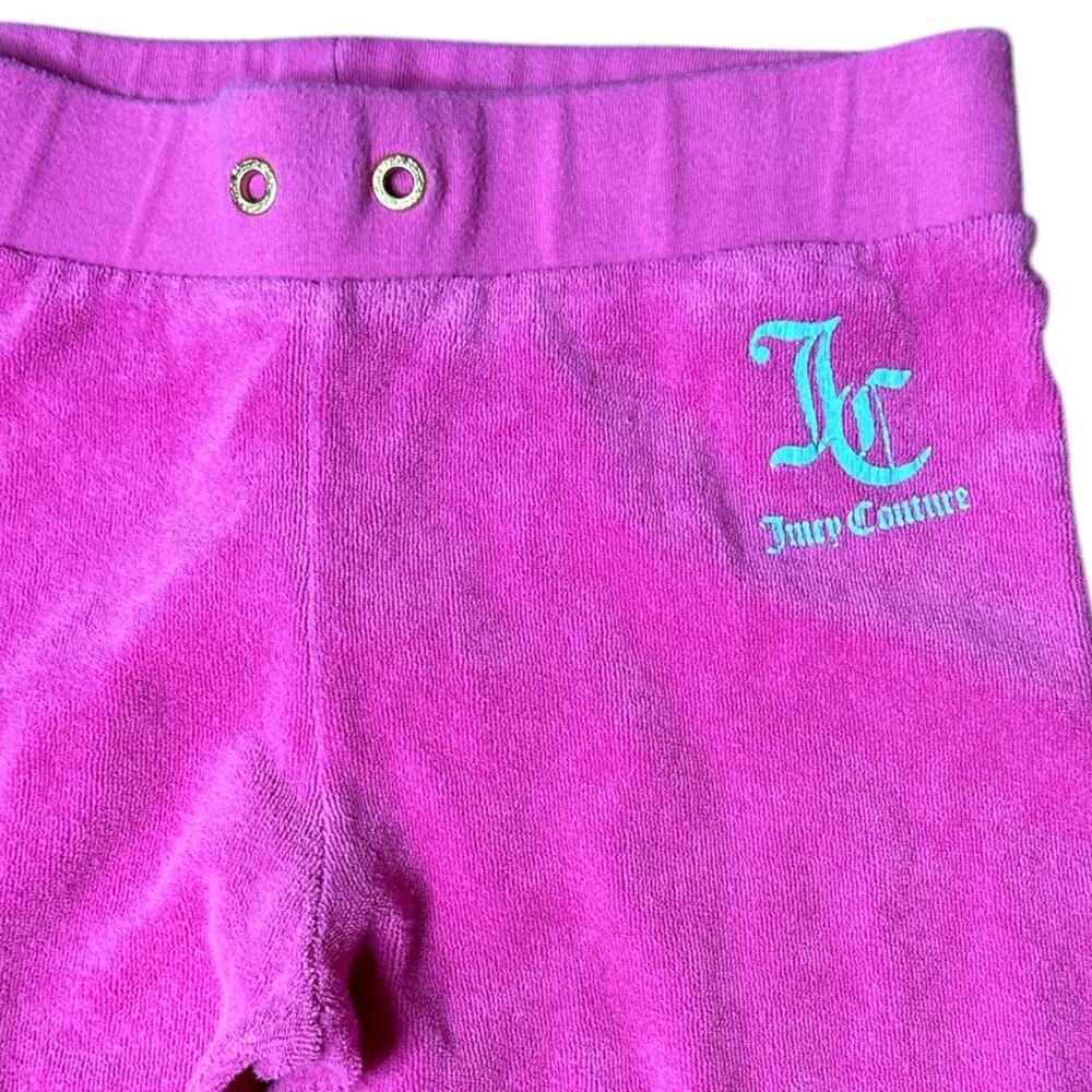 Juicy Couture Girls‎ 10 Pink Velour Pants Sweatpants Stretch Comfort - Picture 2 of 6